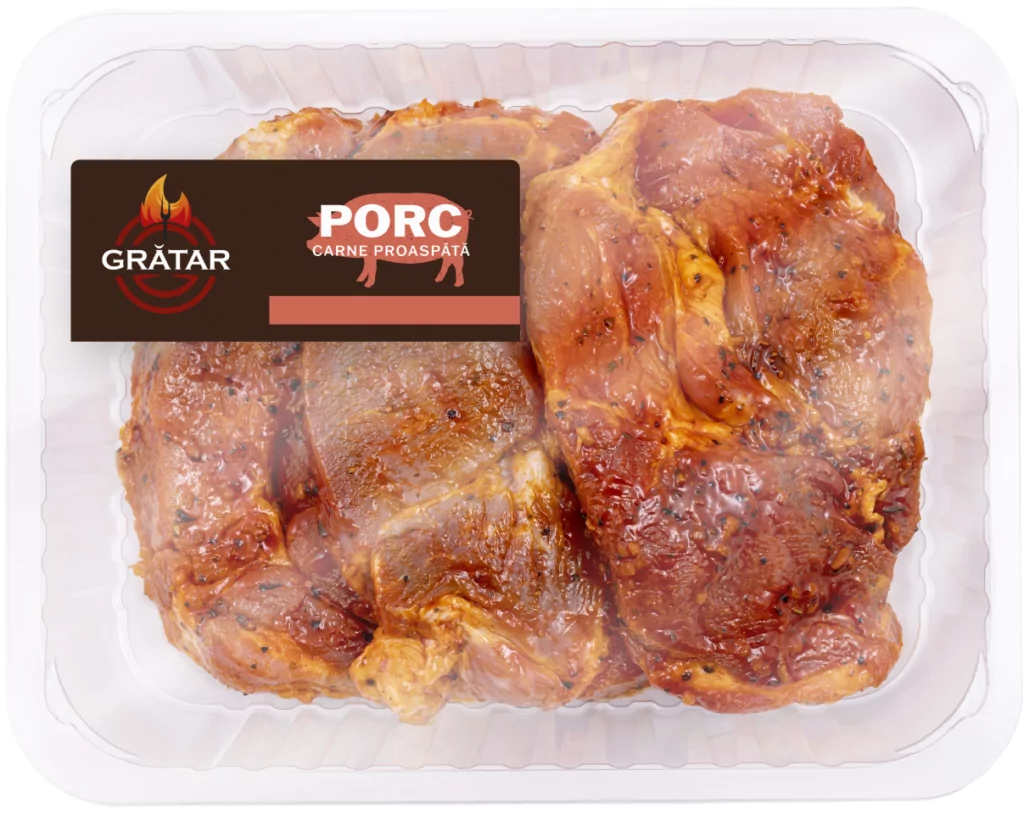Ceafă de porc cu os marinată