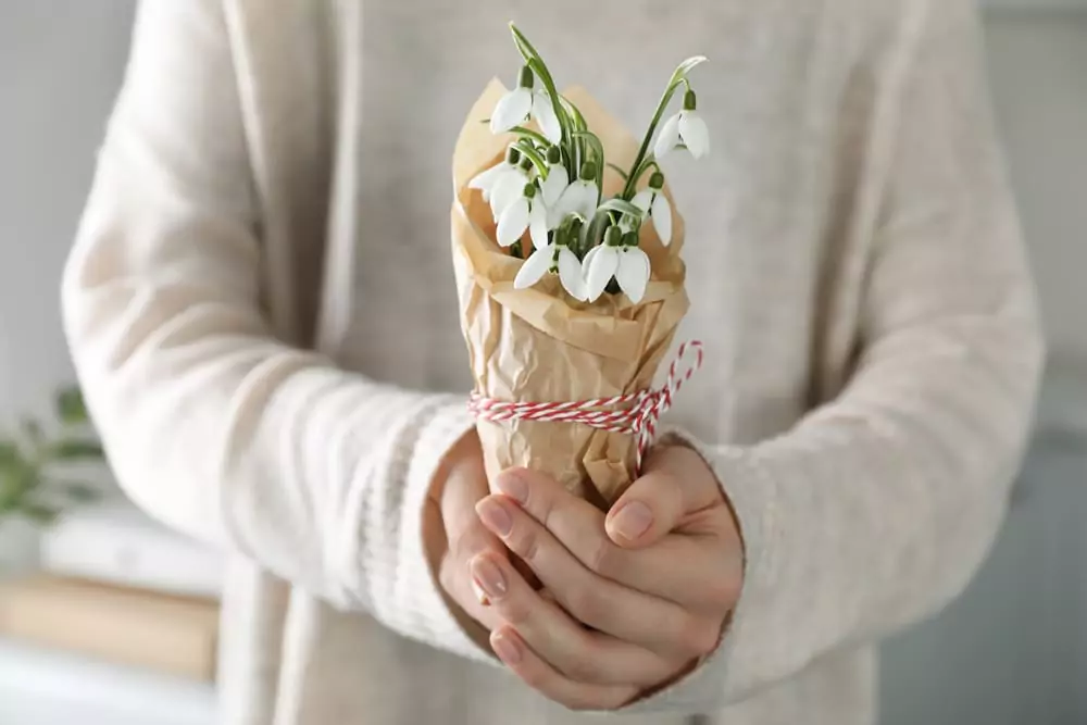 buchet cu ghiocei