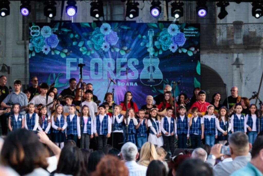 Grupul Flores pe scena la Targul de Pasti din Timisioara