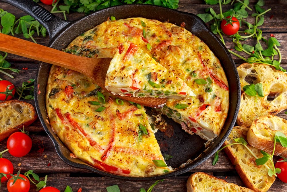 imagine cu o delicioasa tortilla spaniola