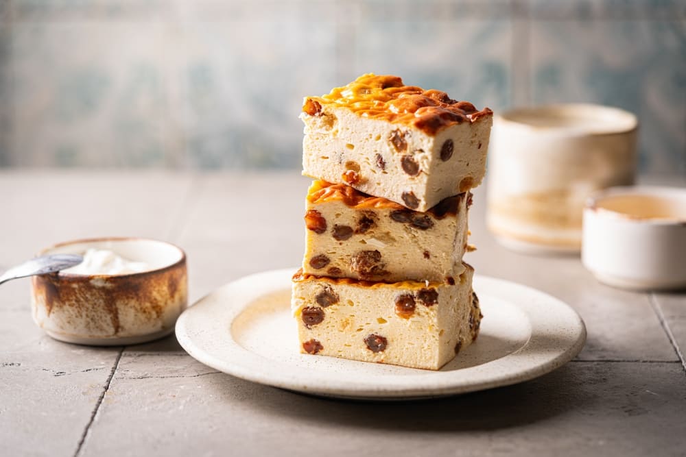 Prajitura cu branza dulce si stafide