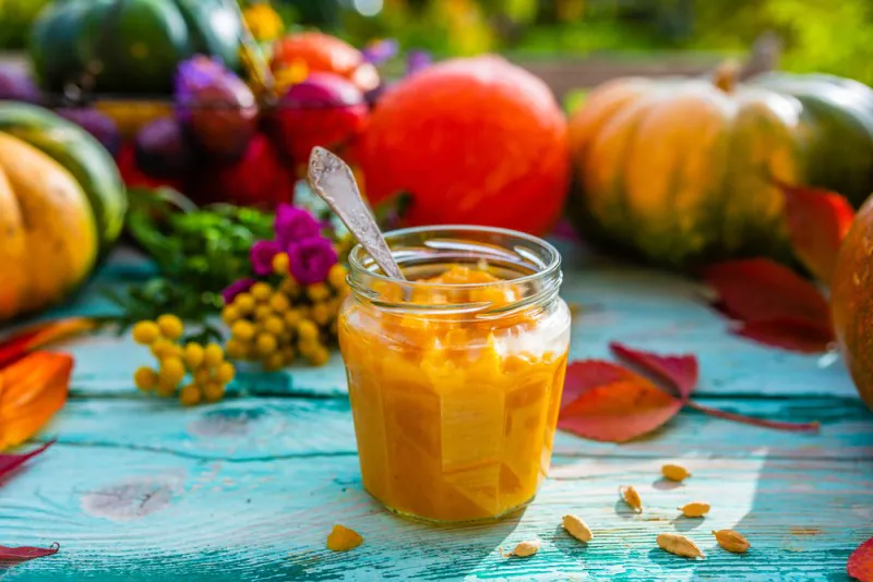 Chutney de dovleac cu mere sau caise