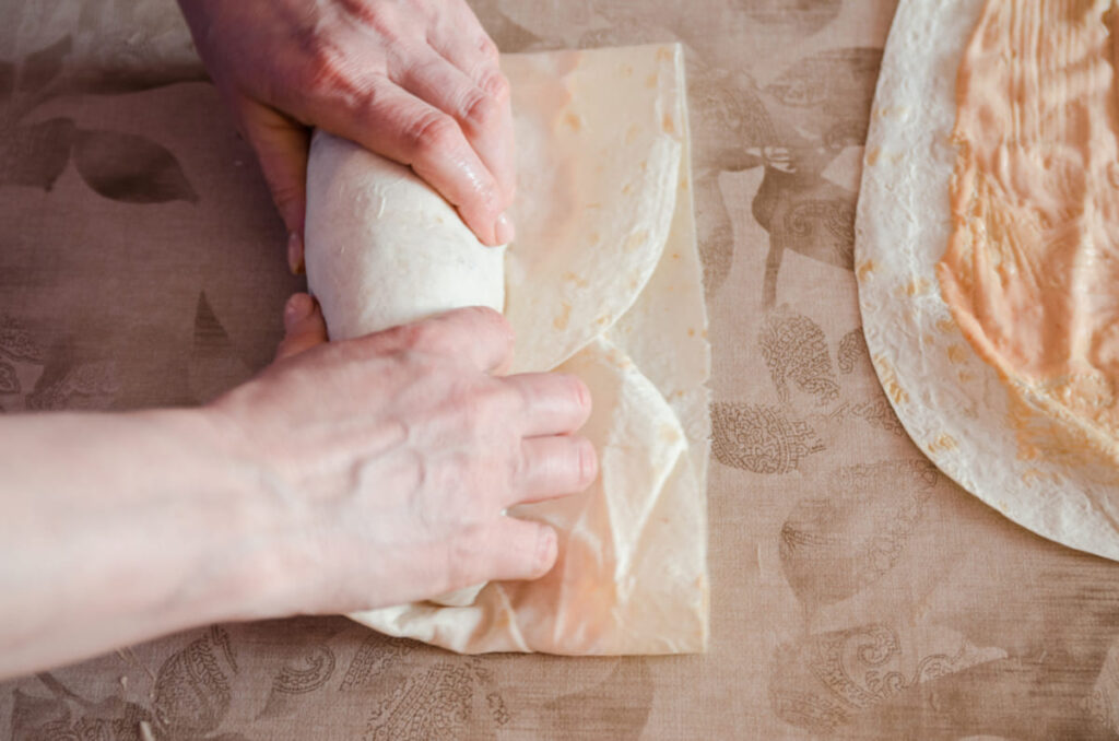 persoană care rulează un wrap